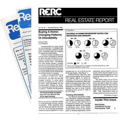 Real Estate Report - 1980s - Single Issues
